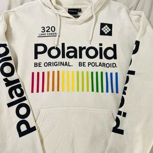 Polaroid | Cream Hoodie | Size (M)